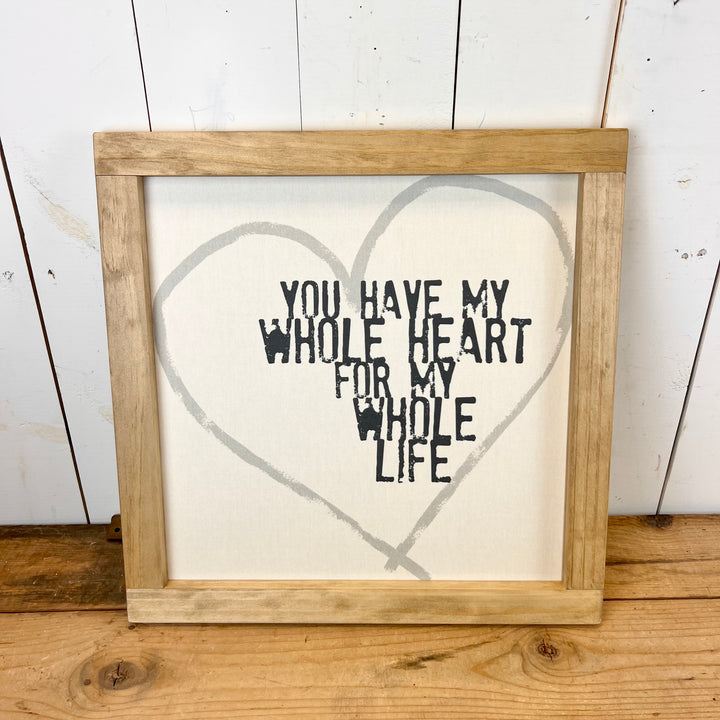 Square Wood Framed Canvas Prints - Four Styles