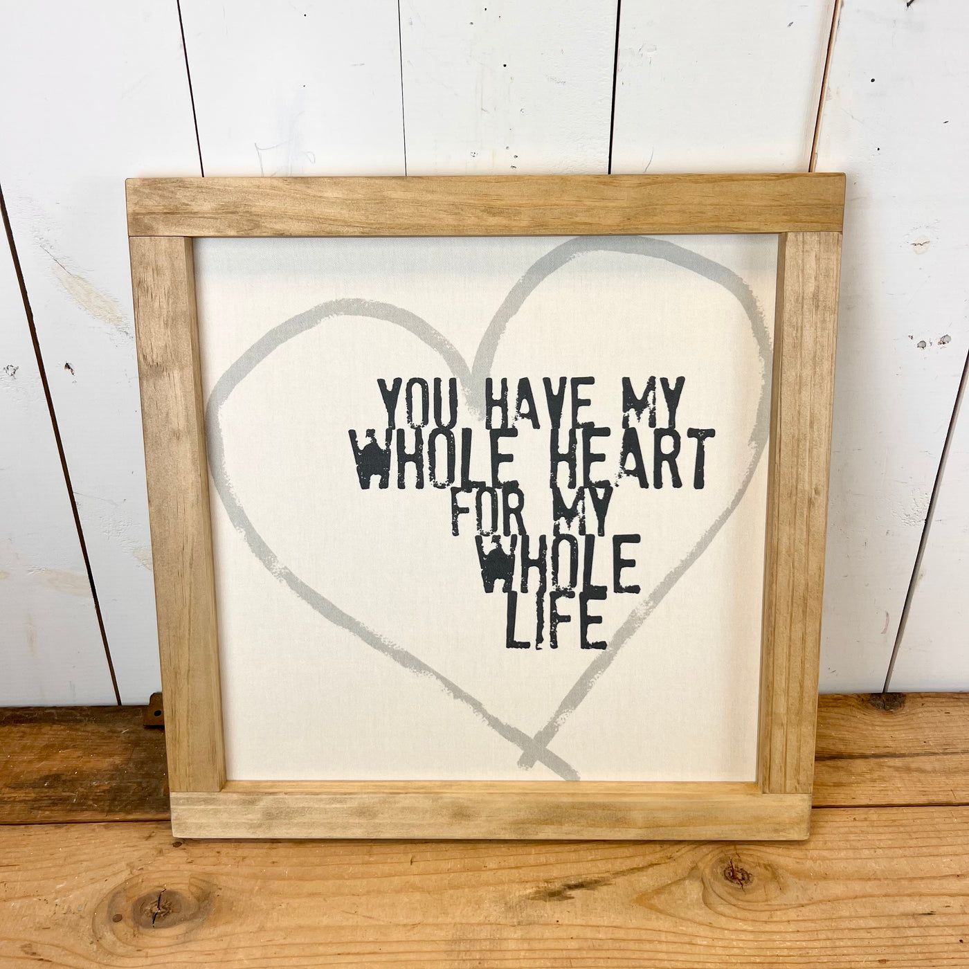 Square Wood Framed Canvas Prints - Four Styles