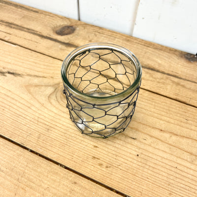 Candle Holder Poultry Wire Jar