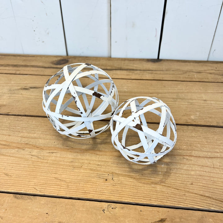 White Orbs, Two Sizes Available
