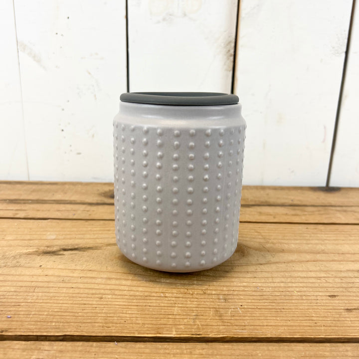 Grey Hobnail Flip Dish Wax Warmer