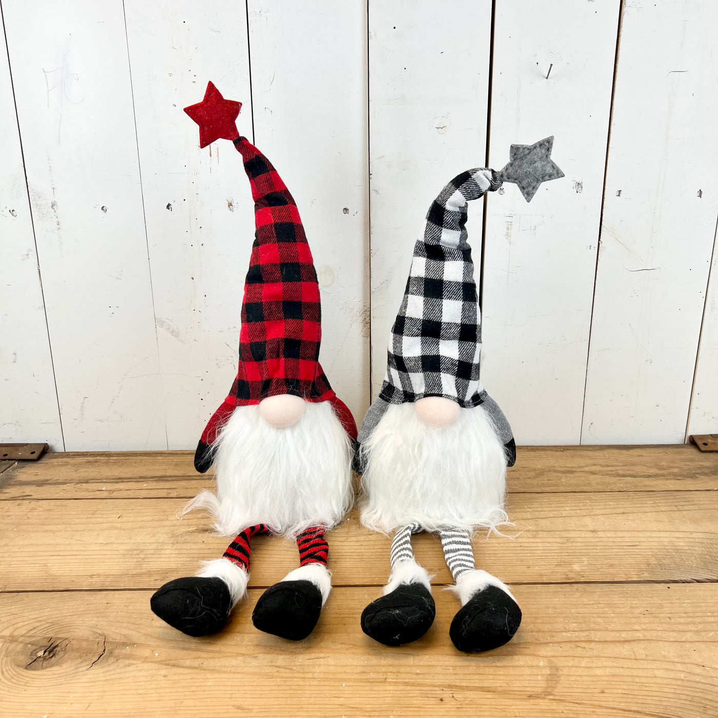 Plaid Lighted Holiday Gnomes