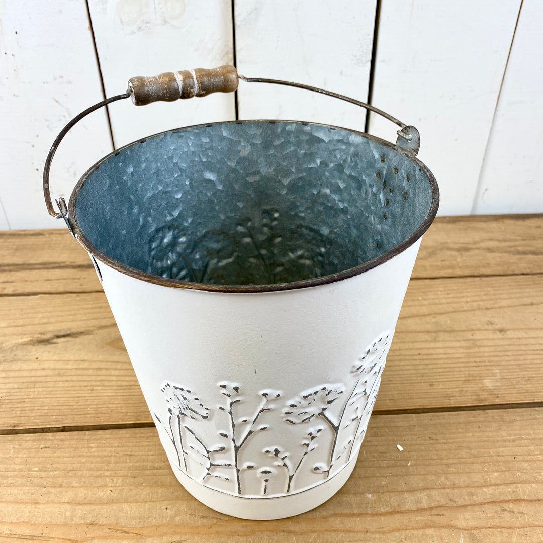 Wildflower Embossed Bucket