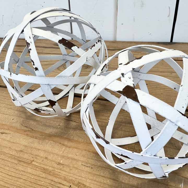 White Orbs, Two Sizes Available