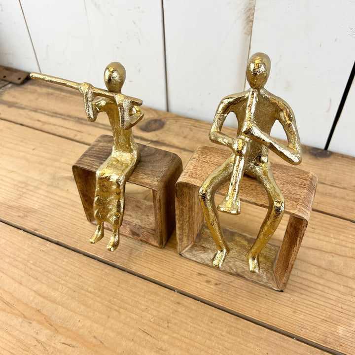 Gold Musician Figurines