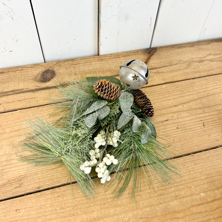 Silver Jingle Bell and Berry Collection