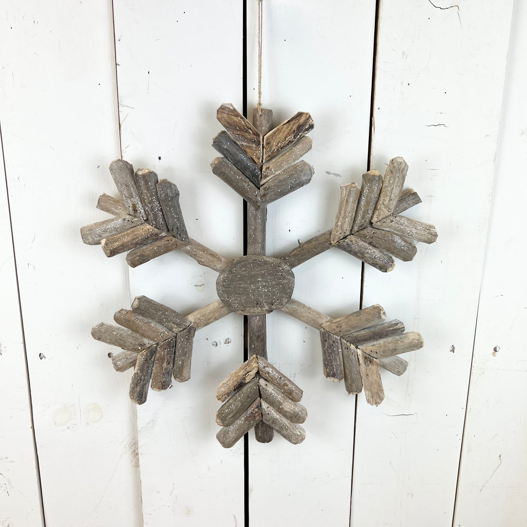 Driftwood Hanging Snowflake