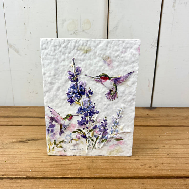 Hummingbird Wildflower Plaques