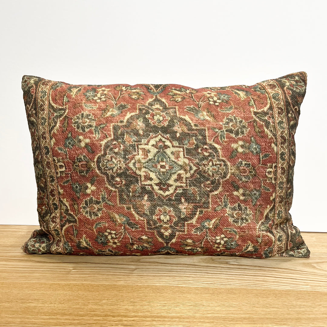 Antique Rug Lumbar Pillow