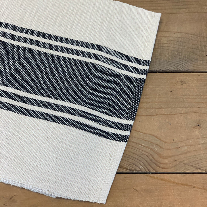 Black Stripe Table Runner