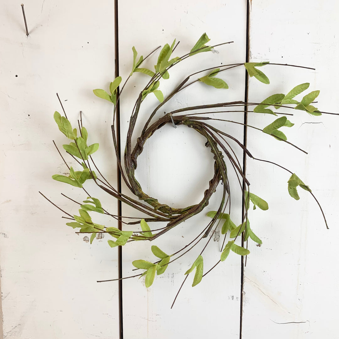 Spring Green Candle Ring Wreath