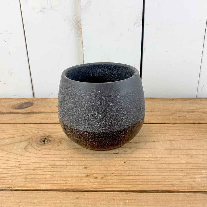 Black Speckled Two-Toned Pots