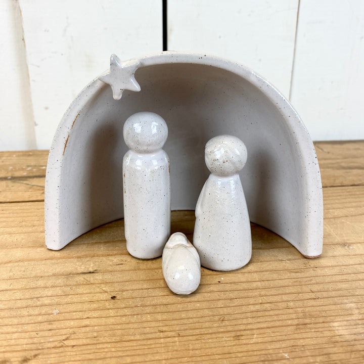 Stoneware Nativity Scene