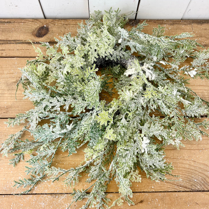 Frosted Fern Pinecone Collection