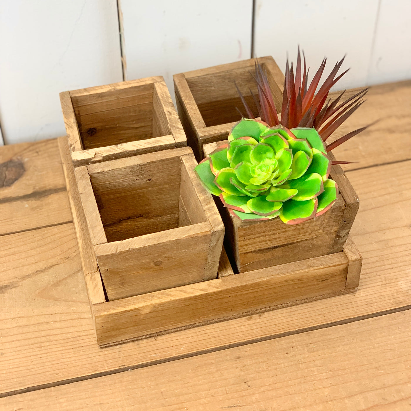 Wooden Planters - 4 Boxes
