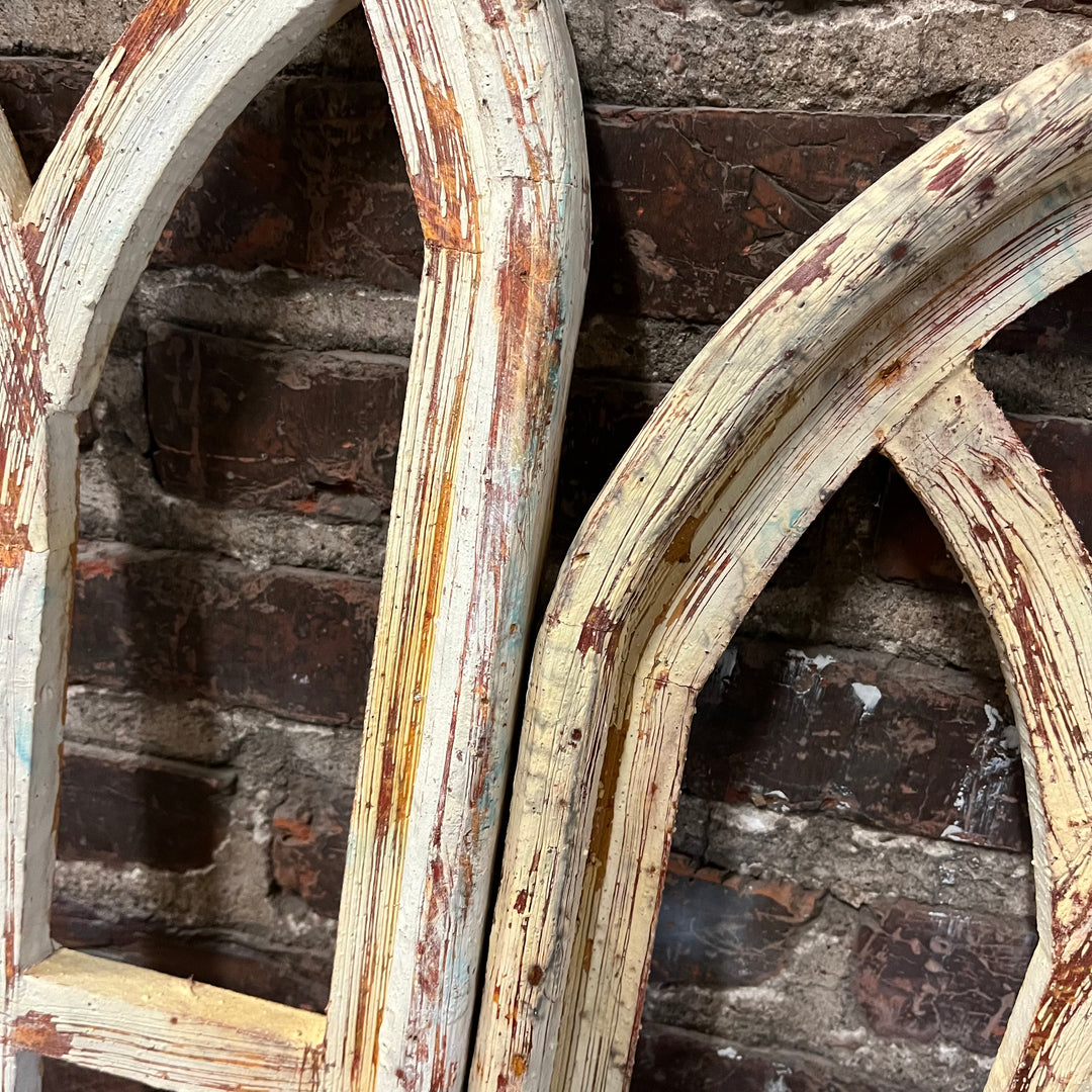 Slim Church Window Set - Cream & Rust