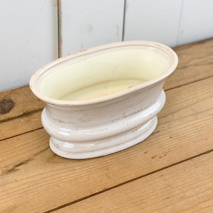 Oval Cream Vase