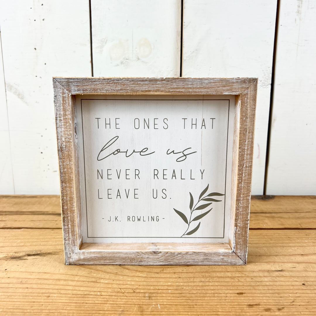 Decorative Signage with Leaf Detail