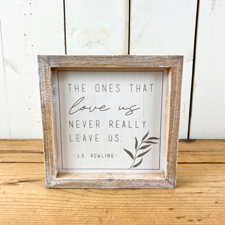 Decorative Signage with Leaf Detail
