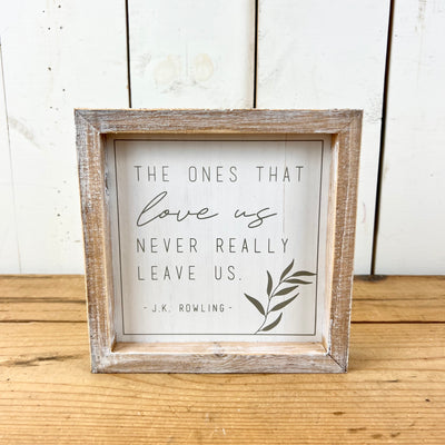Decorative Signage with Leaf Detail