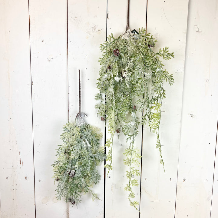 Frosted Fern Pinecone Collection