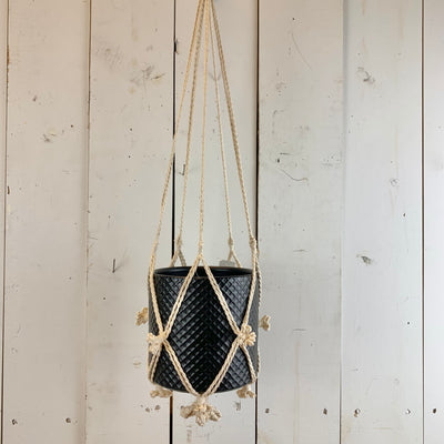 Ivory Flower Macramé Hanger