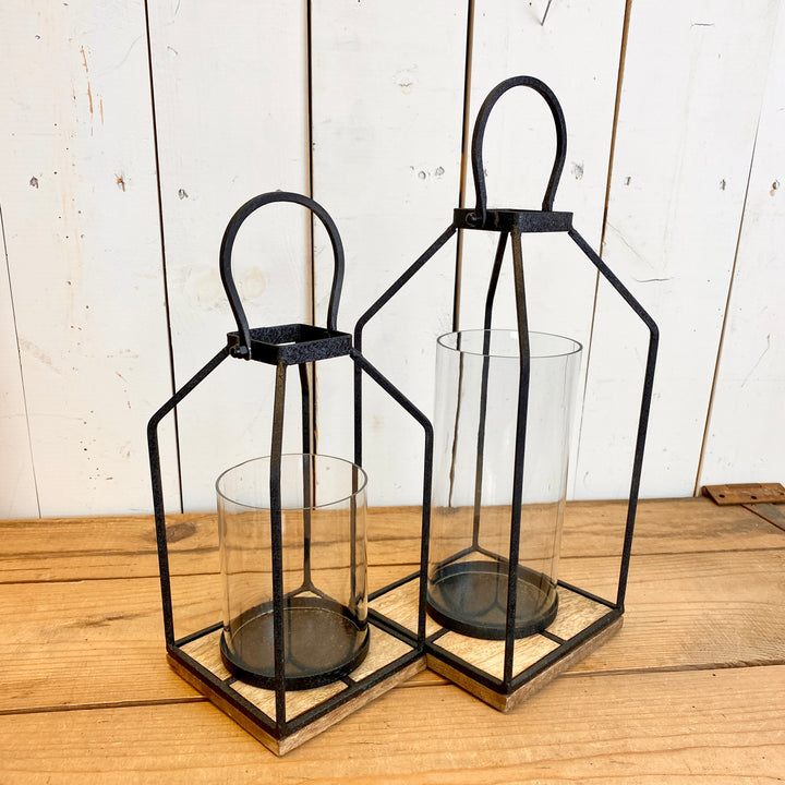 Metal and Glass Lanterns