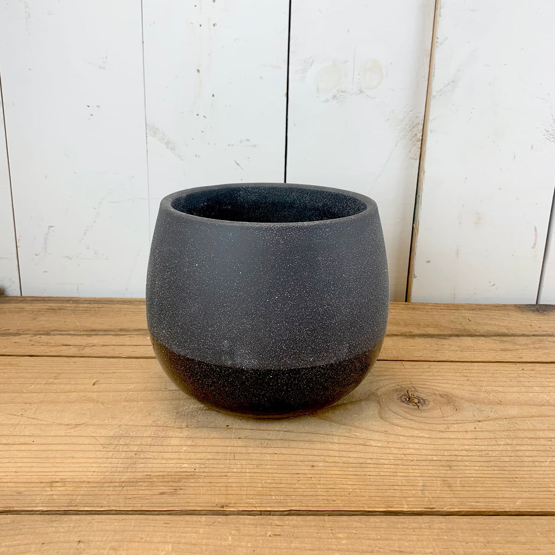 Black Speckled Two-Toned Pots