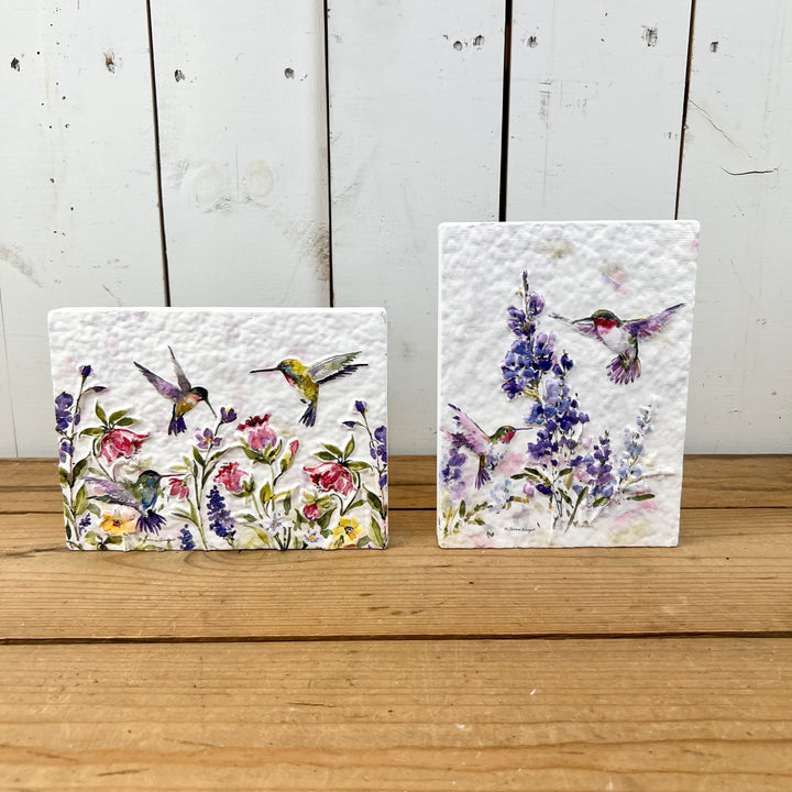 Hummingbird Wildflower Plaques