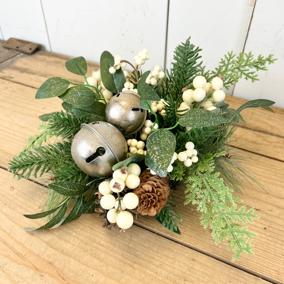 Silver Jingle Bell and Berry Collection
