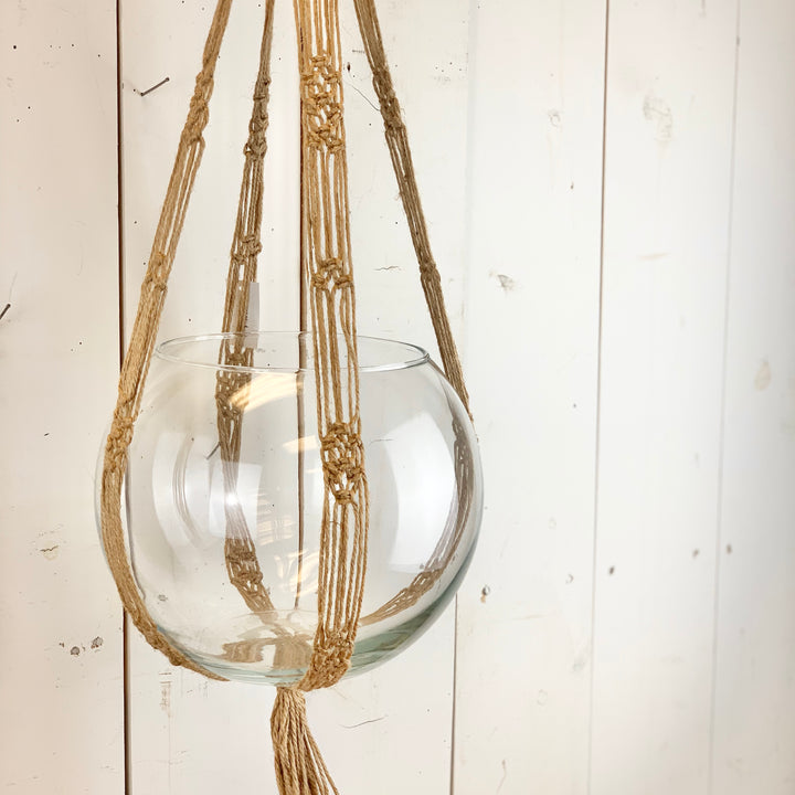 Tan Macramé Hanger