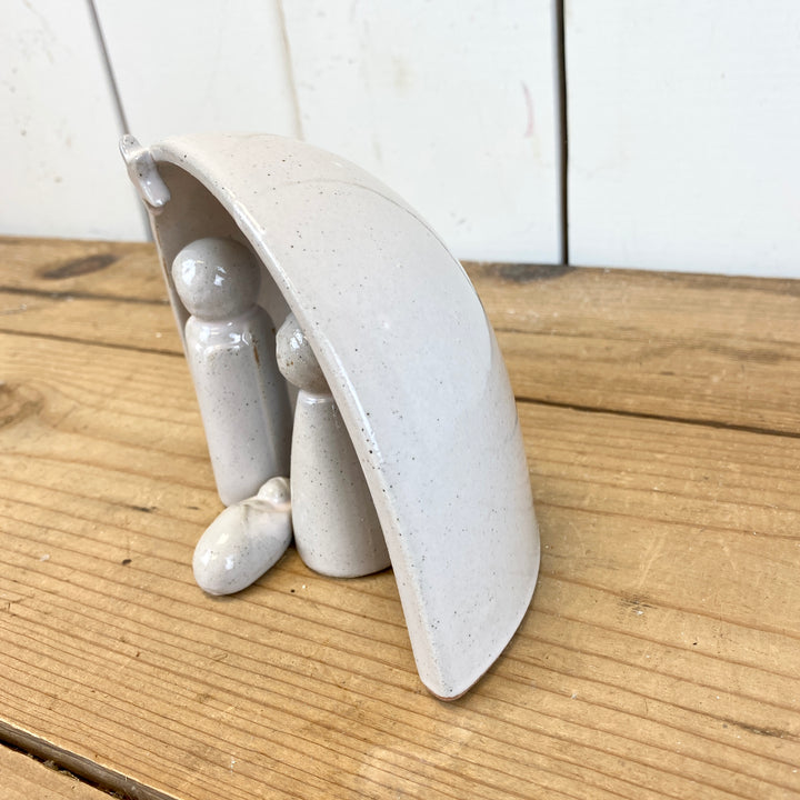 Stoneware Nativity Scene