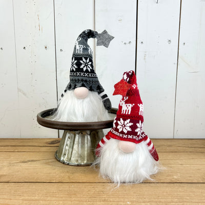 Lighted Sitting Holiday Gnomes