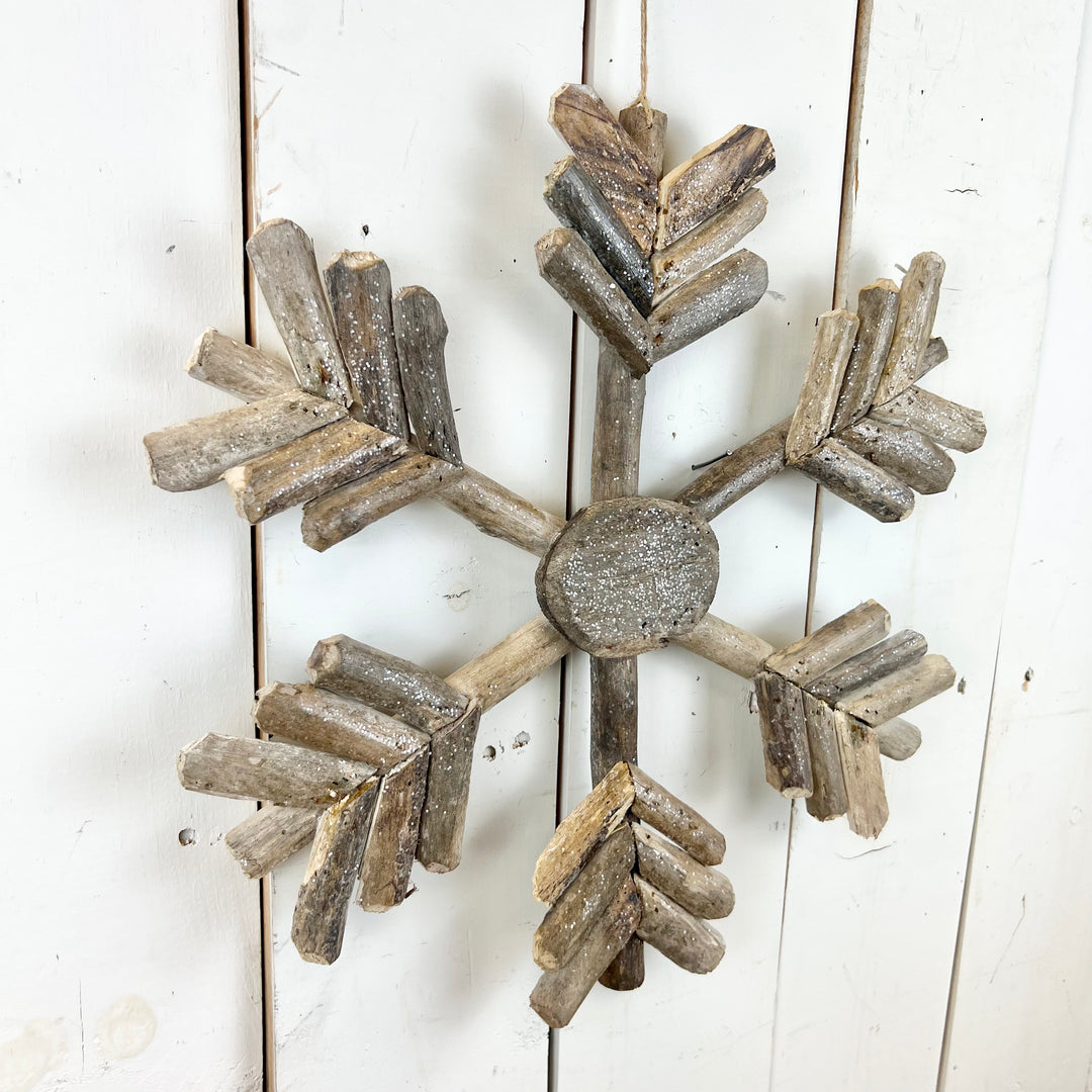 Driftwood Hanging Snowflake