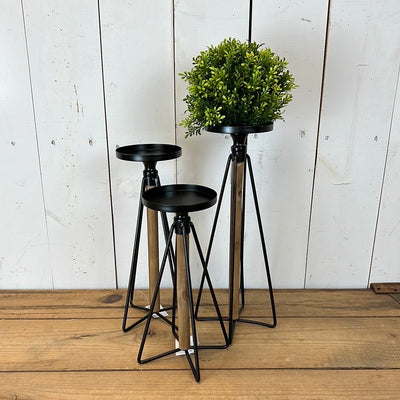 Hairpin Leg Pillar Holder Set of 3