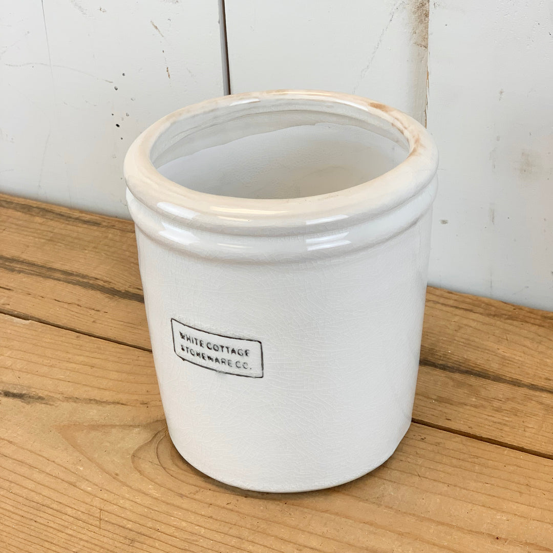 White Cottage Stoneware Vases