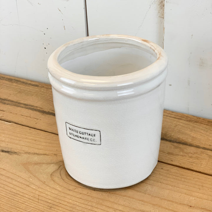 White Cottage Stoneware Vases