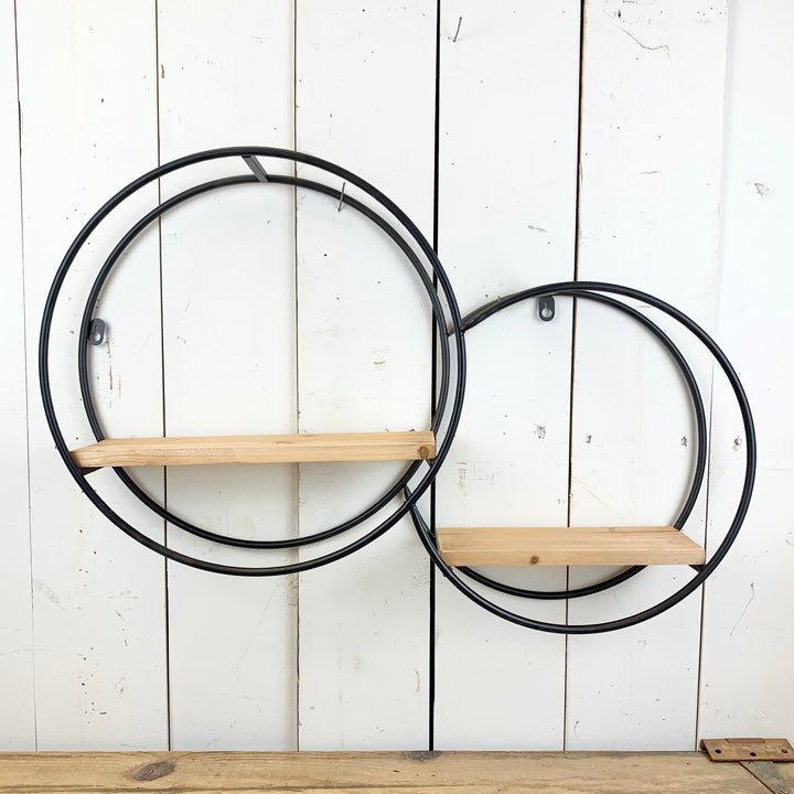 Two Circle Wall Shelf