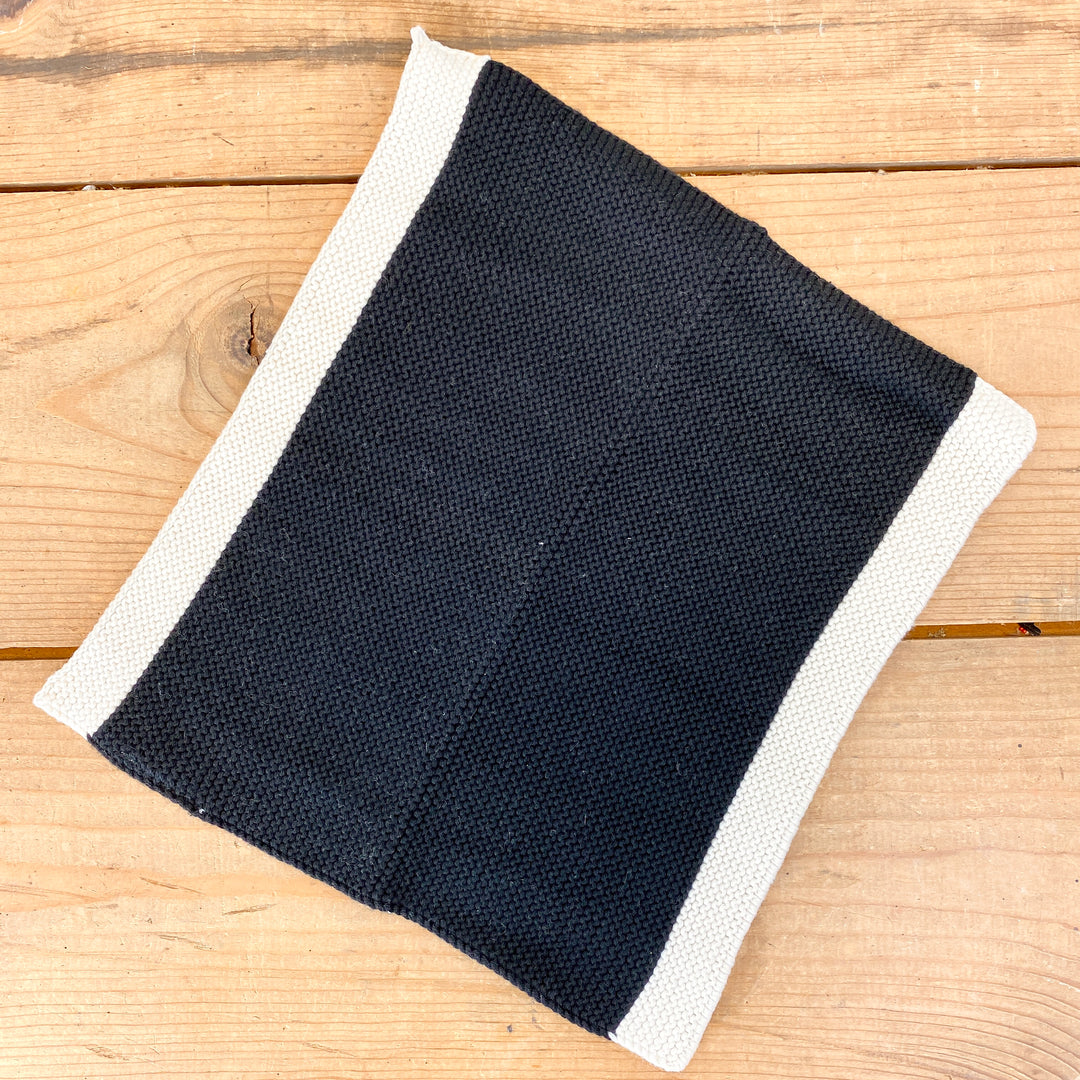 Cotton Dish Cloths/Wash Cloths Black & White