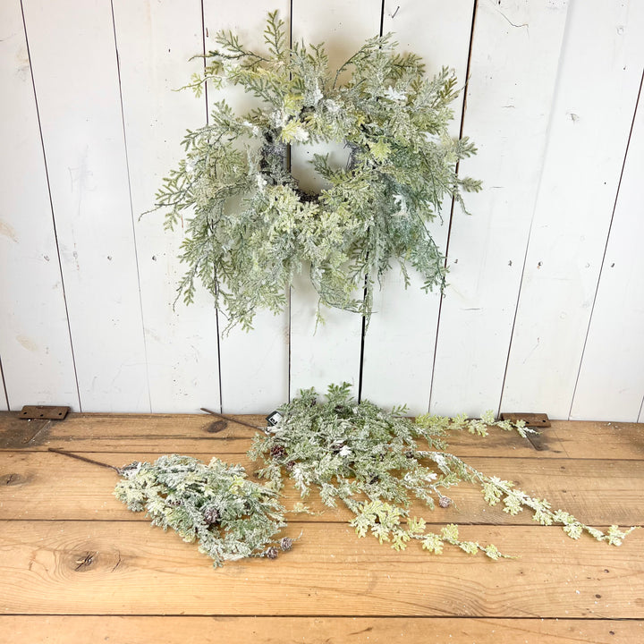 Frosted Fern Pinecone Collection