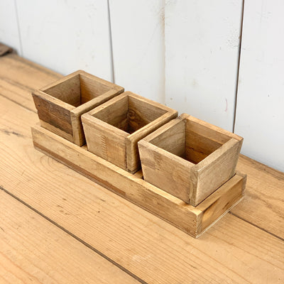 Wooden Planters - 3 Boxes
