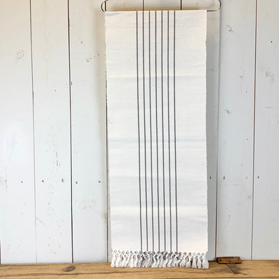 Grey Striped Table Runner